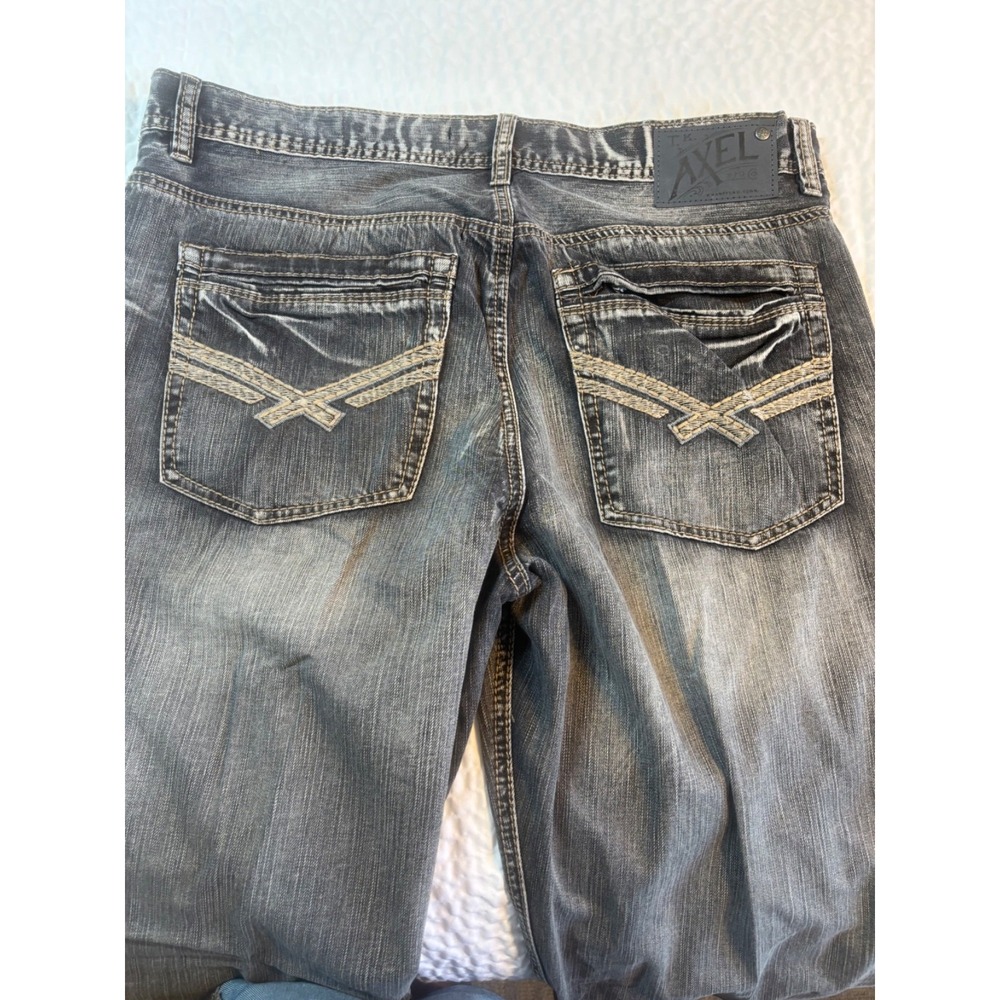 TK Axel Jeans Men's 36x30 Relaxed Straight Fit Gray‎ Denim